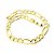 Pulseira Masculina 19cm 6mm Largura Folheada Ouro 18K PL210 - Imagem 5