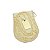 Corrente Masculina 70cm 3mm + Placa Folheado Ouro 18K CR153 - Imagem 2