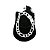 Pulseira Masculina 20cm 1cm Largura Folheada Prata PL115 - Imagem 1