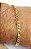 Pulseira Masculina 21cm 5mm Largura Folheada Ouro PL118 - Imagem 6