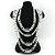 Corrente Masculina 80cm 12mm 3x1 Banhada Prata CR255 - Imagem 4