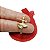 Pingente Bailarina 30mm Zirconia Folheado Ouro 18k Pi230 - Imagem 5
