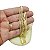 Corrente Masculina 60cm 3mm Largura Folheada Ouro 18k CR524 - Imagem 6