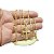 Corrente Masculina 80cm 2mm Cruz Folheado Ouro 18k CR727 - Imagem 3