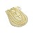 Corrente Masculina 80cm 2mm Cruz Folheado Ouro 18k CR727 - Imagem 2