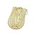 Corrente Masculina 80cm 2mm Cruz Folheado Ouro 18k CR727 - Imagem 1