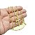 Corrente Masculina 80cm 2mm Cruz Folheado Ouro 18k CR727 - Imagem 6