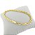 Pulseira Masculina 19cm 5mm Largura Folheada Ouro 18k PL214 - Imagem 4