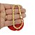 Pulseira Masculina 19cm 5mm Largura Folheada Ouro 18k PL214 - Imagem 6