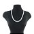 Corrente Feminina 50cm 4mm Largura Folheada Prata CR321 - Imagem 1