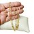 Corrente Masculina 60cm 3mm Largura Folheada Ouro 18k Cr487 - Imagem 3