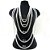 Corrente Masculina 80cm 6mm Largura Folheada Prata CR684 - Imagem 3