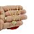 Corrente Feminina 45/50cm 1mm Coração Folheado Ouro CR690 - Imagem 3