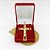 Pingente Cruz Cristo 6cm Folheado Ouro Pi145 - Imagem 4