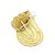 Corrente Masculina 80cm 3mm + Cruz Folheado Ouro 18k CR746 - Imagem 2