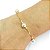 Pulseira Feminina 19/23cm Perola 8mm Folheada Ouro 18K PL308 - Imagem 5