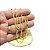 Corrente Masculina 80cm 3mm Largura Folheado Ouro 18K CR681 - Imagem 3