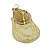 Corrente Masculina 80cm 3mm Cruz 35mm Folheado Ouro CR681 - Imagem 1