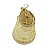 Corrente Masculina 80cm 3mm Cruz 35mm Folheado Ouro CR681 - Imagem 2