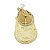 Corrente Masculina 80cm 3mm Cruz 35mm Folheado Ouro CR681 - Imagem 4