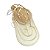 Corrente Masculina 70cm 3mm Cruz Folheada Ouro 18k CR803 - Imagem 1