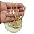 Corrente Masculina 80cm 3mm Cruz Folheado Ouro 18k CR803 - Imagem 3