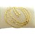 Corrente Masculina 80cm 4mm Largura Folheado Ouro 18k CR805 - Imagem 1