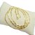 Corrente Masculina 80cm 4mm Largura Folheado Ouro 18k CR805 - Imagem 7