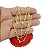 Corrente Masculina 80cm 2mm Cruz Folheado Ouro 18K CR689 - Imagem 5