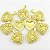 Pingente Relicário 2cm Kit 30 Peças Folheado Ouro Pi140 - Imagem 6