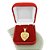 Pingente Coração Aromatizado 2cm Folheado Ouro 18k Pi221 - Imagem 1
