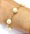 Pulseira Feminina 20cm Perola 10mm Banhada Ouro 18K PL307 - Imagem 2