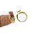 Anel Masculino Aro 30 Vermelho Folheado Ouro 18K AN170 - Imagem 3