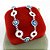 Pulseira Feminina 16/19cm + Olho Grego Folheada Prata PL395 - Imagem 6