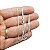 Corrente Feminina 45/50cm 1mm Largura Folheada Prata CR187 - Imagem 3