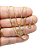 Corrente Feminina 50cm 1mm Cruz Folheado Ouro 18k CR855 - Imagem 6