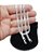 Corrente Masculina 60cm 4mm Largura Folheada Prata CR849 - Imagem 3