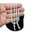 Corrente Masculina 60cm 4mm Largura Folheada Prata CR849 - Imagem 8