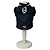 Conjunto de Roupa para Cachorro Blusa Tricoline Preta e Saia Caramelo - Imagem 2