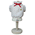 Conjunto de Roupa para Cachorro Blusa Tricoline Coração e Saia Preta - Imagem 2