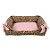 Cama Para Cachorro Woof Classic Retangular Laço Animal Print Lovers Rosa - Imagem 1