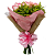 Buquê Rustic de  6 Rosas Cor de Rosa - Imagem 2