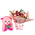 Cesta de Chocolates com Pelúcia e Arranjo de Rosas - Imagem 4
