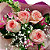 Buquê de 4 Rosas Cor de Rosa com Ferrero Rocher - Imagem 3