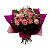 Buquê de 12 Rosas Cor de Rosa - Imagem 1