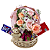 Cesta de Rosas com Chocolates e Pelúcia - Imagem 1
