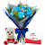 Toque Azul – Buquê com 4 Rosas, Raffaello e Pelúcia - Imagem 1