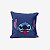 ALMOFADA FIBRA VELUDO 25X25CM STITCH GOOD VIBES - Imagem 1