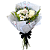 Buquê 3 Rosas Brancas - Imagem 1