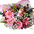 Buquê Tons de Rosas Com Rosas e Gérberas - Imagem 3